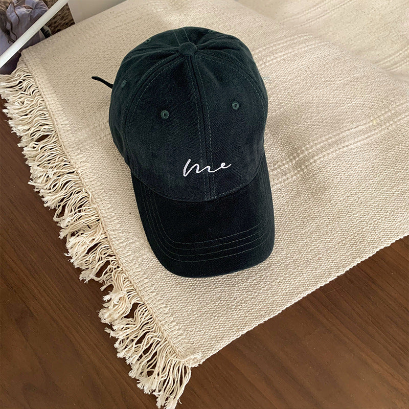 Wholesale Sanding Big Head Simple Fashion Cap Men's Large and Deepened Face Small Casual All-match Baseball Cap Women